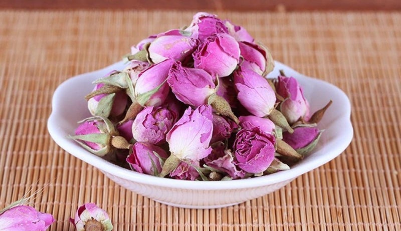 TooGet Flower Petals and Buds Variety Rose 4 Bags Includes Rose Peta Flowers Buds Rosa Damascena Golden-Rim Green Tea Bulk Flowers - Image 4